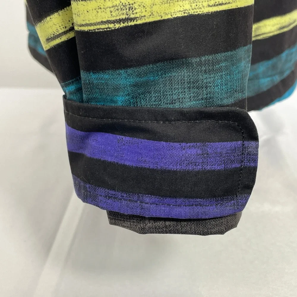 Burton Multicolor Stripes Hooded Winter Coat Ski Snowboard Jacket Women's SMALL - Picture 6 of 14